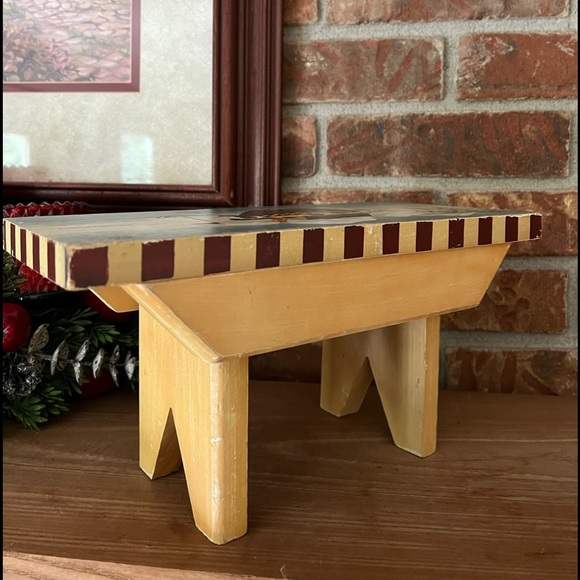 Rare Vintage 1970’s Noah’s Ark Solid Wood Bench - Picture 4 of 8